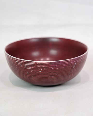 Ceramic Bowl - Model 20.717 - Oxblood Colored Glaze - Axel Salto - Royal Copenhagen