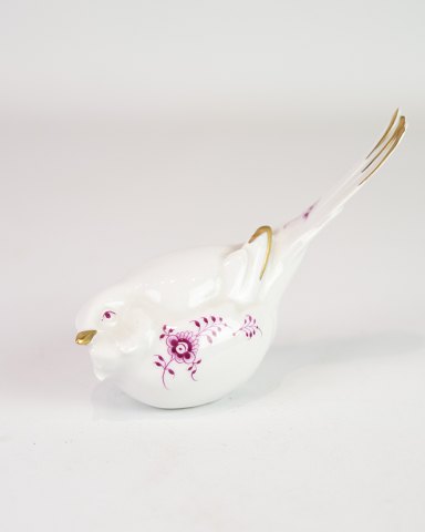 Bird Optimist - Floral Motif - Fluted Blue Fluted - Beak & Wingtips In Gold - 
Royal Copenhagen
Great condition
