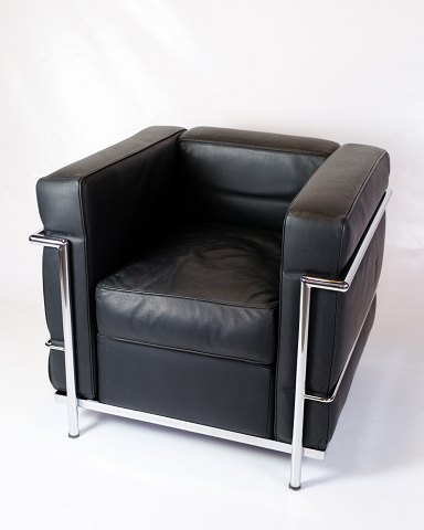 Le Corbusier Armchair - Model LC2 - Frame of Chromed Steel Tube - Black Leather 
- Le Corbusier - Cassina
Great condition
