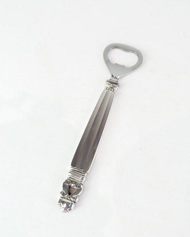 Bottle Opener - Long Handle - King Pattern - Georg Jensen - Sterling & Stainless 
Steel
