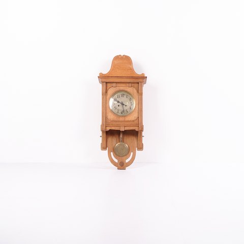 Wall Clock – Oak – Art Nouveau – Germany – Early 1930s