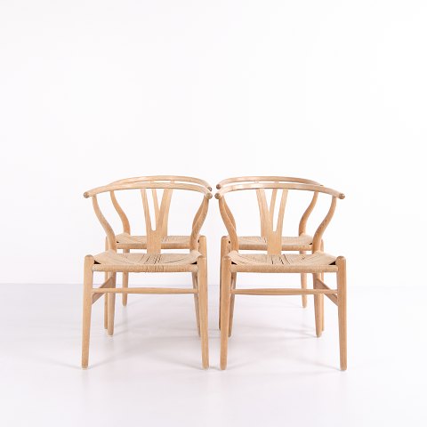 Set of Y-Chairs – Hans J. Wegner – Model CH24 – Oak & Natural Cord – Carl Hansen & Søn – 1960sGreat condition