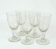 Set of five Egeløv wine glass by Holmegaard, in great antique condition from 
1860. 
5000m2 showroom.
