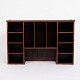Wall-Hung Bookcase - Hand-Polished Mahogany - Shelf Sections - 1890s
