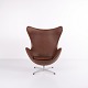 The Egg - Model 3316 - Brown Leather - Arne Jacobsen - Fritz HansenExcellent condition