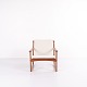 Lounge/Armchair - Teak and Light Fabric - Hans Olsen - Selig - 1960s
