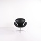 Swan Chair – Arne Jacobsen – Black Elegance Leather – Fritz Hansen – 2002Great condition