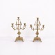 French Bronze Candlesticks – 3-Arm – Decorative Details – 1890sGreat condition