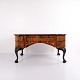 Writing Desk – Walnut with Fruitwood Inlay – Hand-Polished Shellac – c. 1860