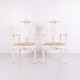 A Pair of Armchairs – Neo Rococo Style – White Painted With Decorative Details – 1920s