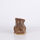 Figurine Ours Knud Basse en Céramique Émaillée Brune, Design Danois, Années 1960