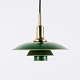 Suspension Poul Henningsen Modèle PH 3/2 Édition Anniversaire avec Abat-jours Métalliques Verts pour Louis Poulsen