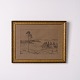 Estampe représentant un paysage des années 1930