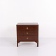 Commode en Acajou avec 3 Tiroirs et Poignées en Laiton Années 1930