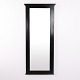 Miroir avec Cadre en Pin Peint en Noir des Années 1940