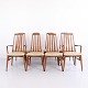 Suite de 8 Chaises de Salle à Manger Eva Dont 2 Fauteuils par Niels Koefoed Années 1960