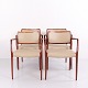 Fauteuil Modèle 65 en Palissandre et Cuir Clair Elegance par N.O. Møller pour J.L. Møllers Møbelfabrik 1968