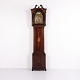 Horloge de Parquet Anglaise en Acajou avec Marqueterie et Cadran en Laiton des Années 1880