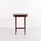 Table de Lampe ou Table à Couture en Acajou avec Serrure en Laiton et Pieds Fuselés Années 1920