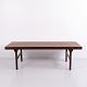 Table Basse Danoise en Palissandre du Brésil avec Plateau Coulissant en Formica Années 1960