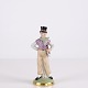 Figurine Vintage en Porcelaine Représentant un Homme
