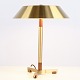Lampe de Table President en Teck et Laiton par Jo Hammerborg pour Fog & Mørup Années 1960