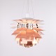 Suspension PH Artichoke Koglen en Cuivre Ø60 par Poul Henningsen pour Louis Poulsen 1958