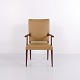 Fauteuil en acajou et cuir clair par Jacob Kjær des années 1950