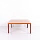 Grande table basse carrée en acajou clair par Erik Jørgensen Møbelfabrik
