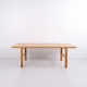 Table basse rectangulaire en chêne massif design danois des années 1970