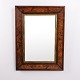 Miroir Mural Rectangulaire Ancien en Acajou avec Cadre Intérieur Doré vers 1880