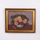 Peinture à l’Huile avec Roses dans une Coupe, signée, vers 1930–1950
