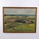 Peinture à l’Huile avec Paysage, Champs et Fermes, vers 1940–1960