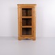 Armoire d’Angle Ancienne en Pin avec Porte Vitrée, Années 1890
