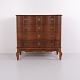 Grande Commode Baroque en Chêne avec Garnitures en Laiton, XVIIIe Siècle
