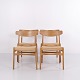 Chaises de Salle à Manger CH23 en Chêne avec Assises Tressées par Hans J. Wegner pour Carl Hansen & Søn, Années 1960